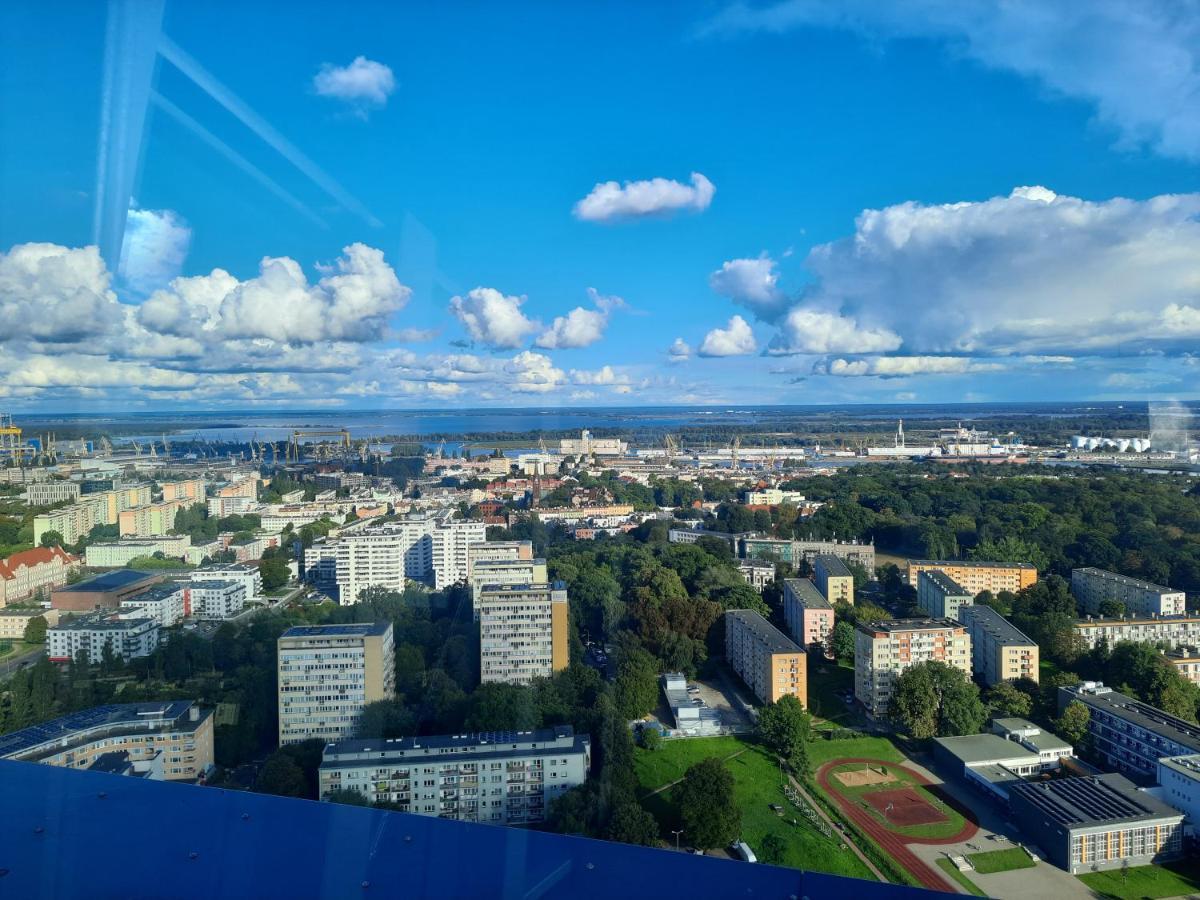 Hanza Tower Sunny Apartment Stettino Esterno foto