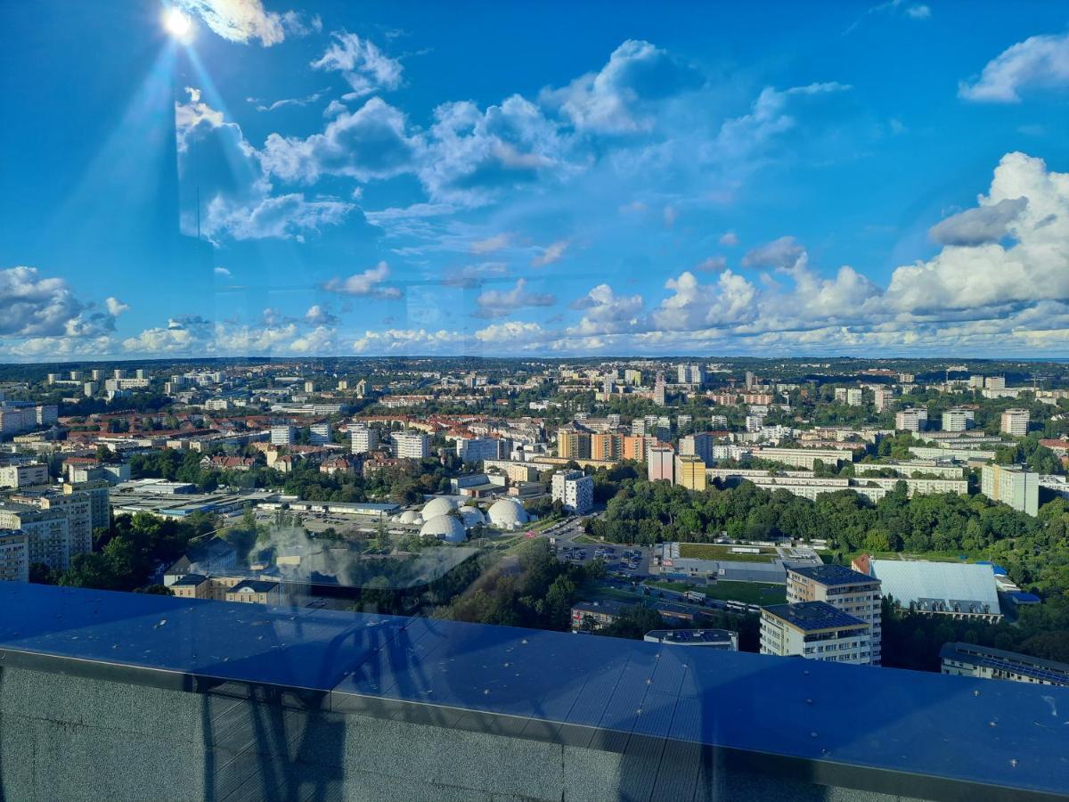 Hanza Tower Sunny Apartment Stettino Esterno foto