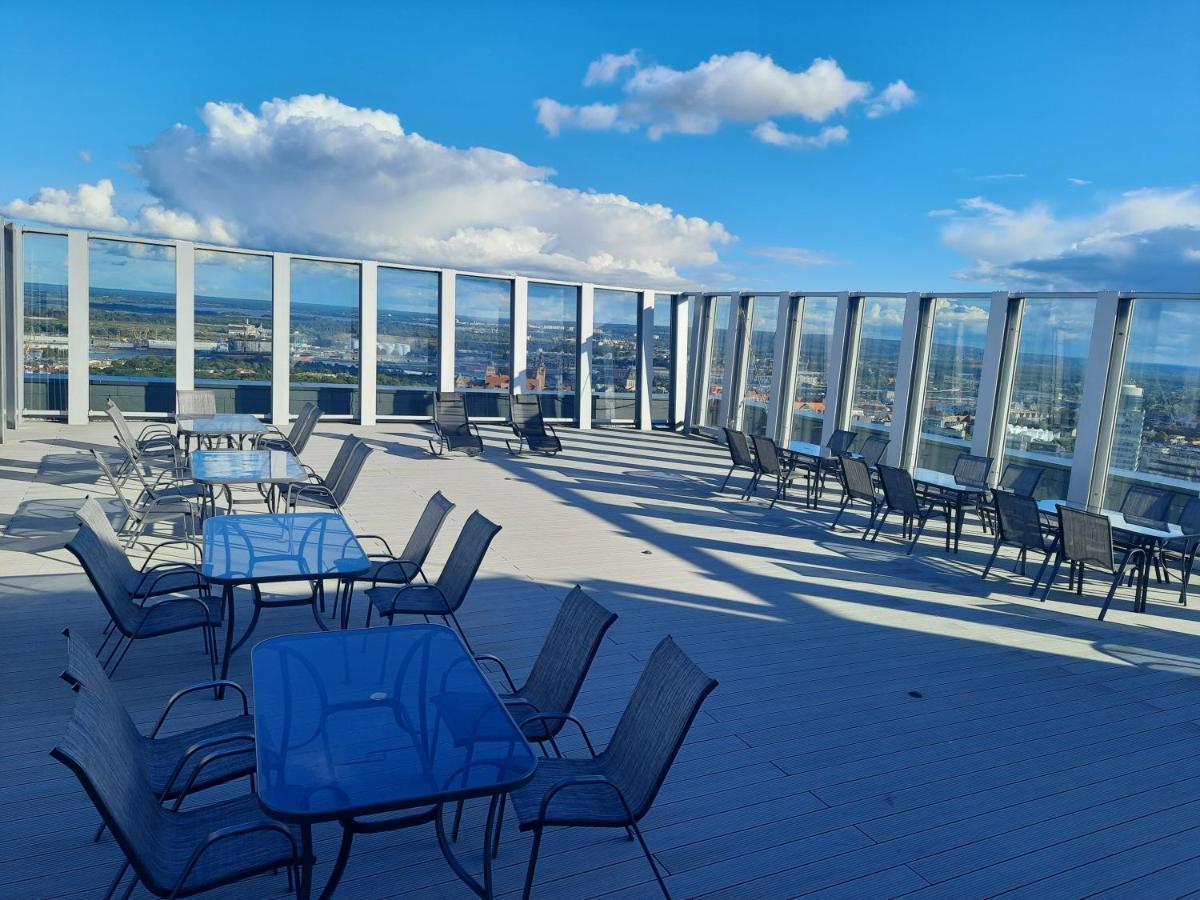 Hanza Tower Sunny Apartment Stettino Esterno foto