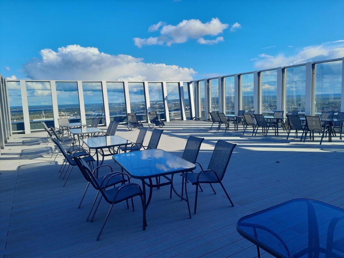 Hanza Tower Sunny Apartment Stettino Esterno foto